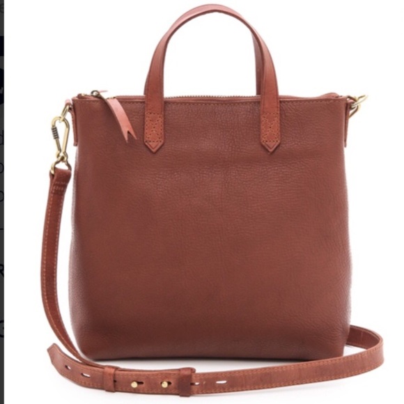 Madewell Bags Madewell Small Transport Leather Crossbody Tote